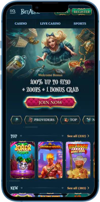 BetAlice Casino App